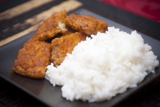 arany mahi-mahi falatok